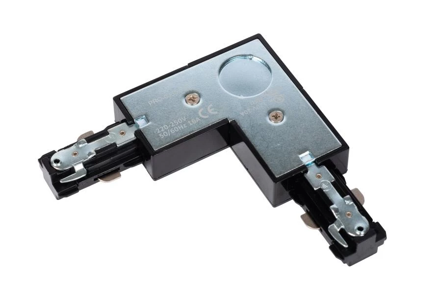 Lucide TRACK L-connector - 1-circuit Track lighting system - Left - Black (Extension) - detail 1